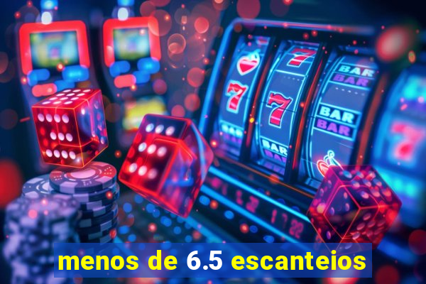 menos de 6.5 escanteios