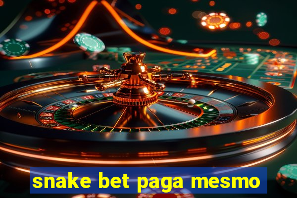snake bet paga mesmo