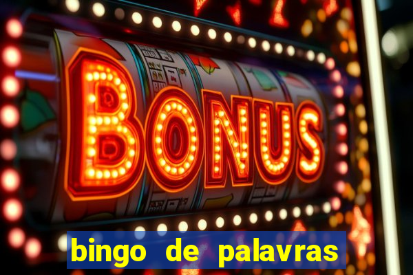 bingo de palavras cha de bebe