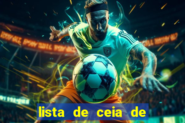 lista de ceia de natal para 20 pessoas