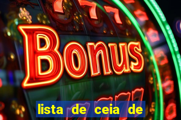 lista de ceia de natal para 20 pessoas