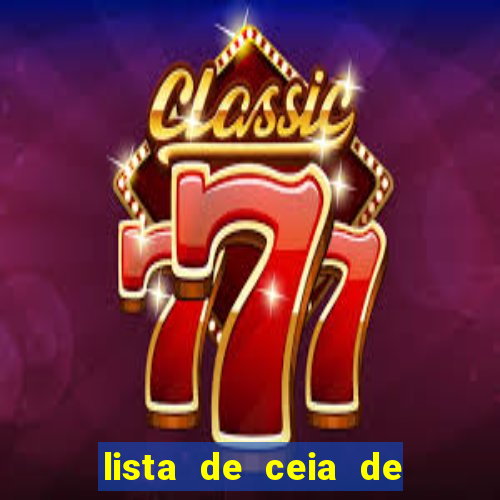 lista de ceia de natal para 20 pessoas