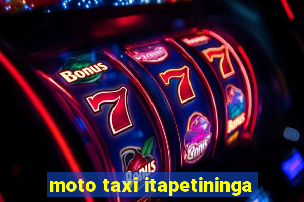 moto taxi itapetininga