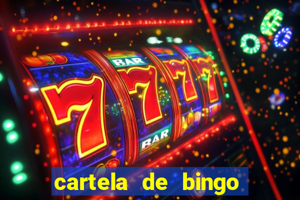 cartela de bingo pra imprimir