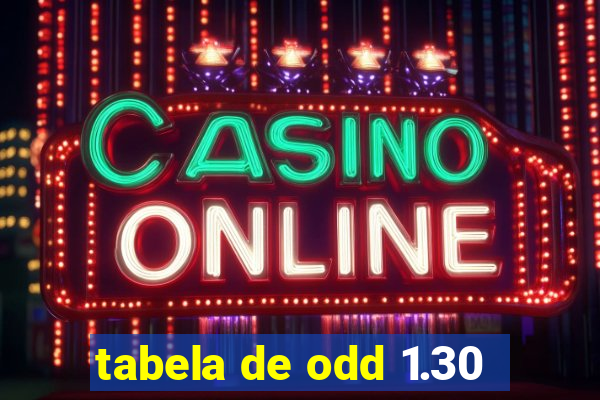 tabela de odd 1.30