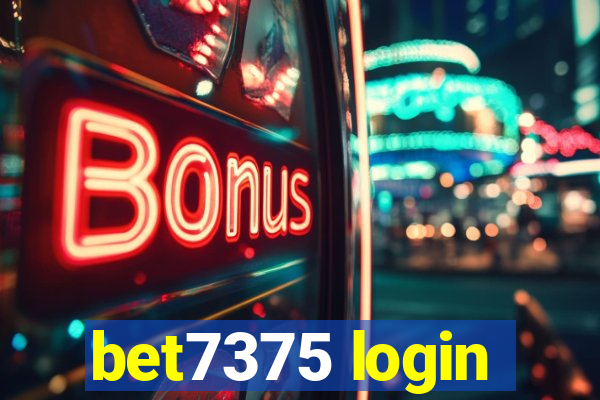 bet7375 login