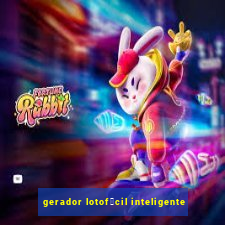 gerador lotof谩cil inteligente