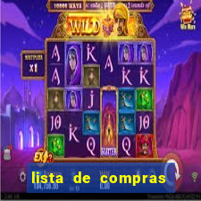 lista de compras mensal para 2 pessoas