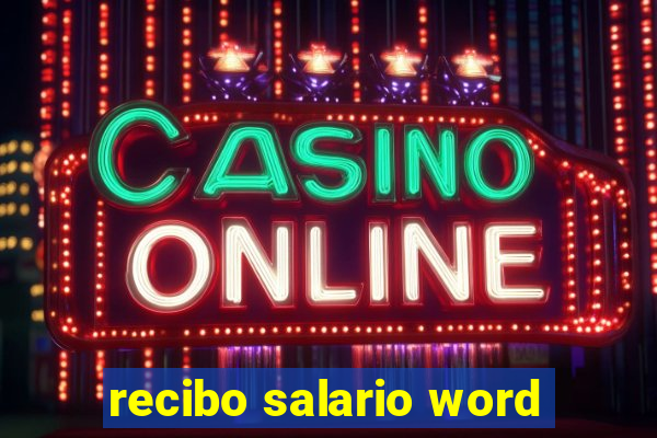 recibo salario word