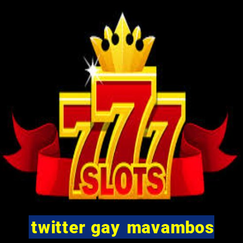 twitter gay mavambos