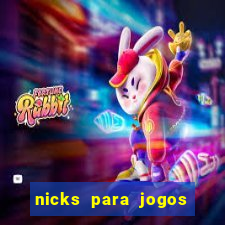 nicks para jogos de tiro