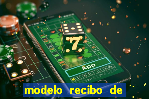 modelo recibo de pagamento autonomo
