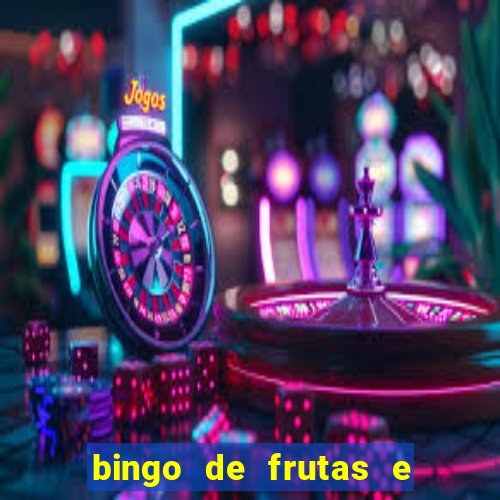 bingo de frutas e legumes para imprimir
