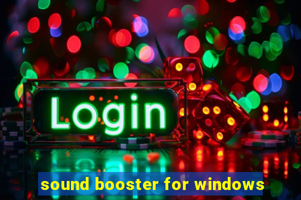 sound booster for windows