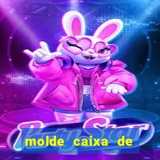 molde caixa de baralho png
