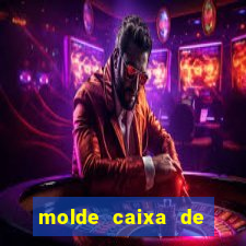 molde caixa de baralho png