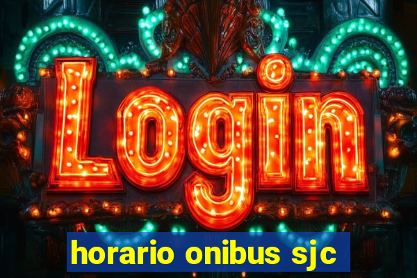 horario onibus sjc