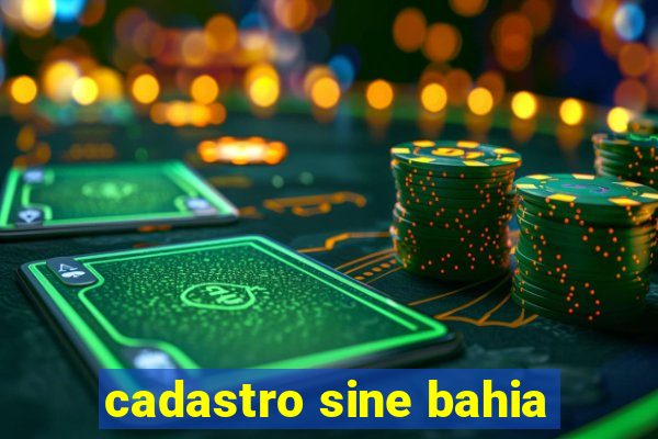 cadastro sine bahia