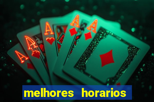 melhores horarios pagantes fortune tiger