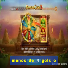 menos de 4 gols o que significa