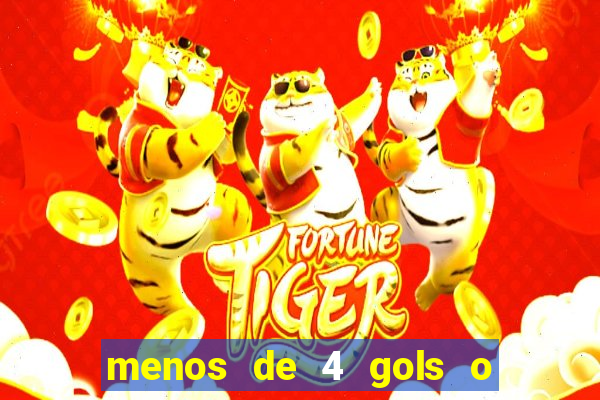 menos de 4 gols o que significa