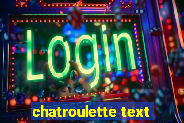 chatroulette text