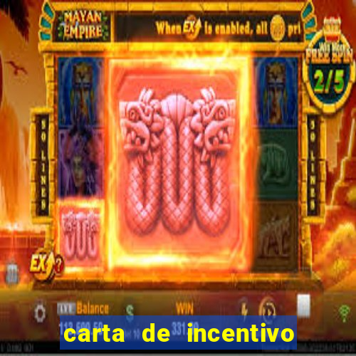carta de incentivo para alunos