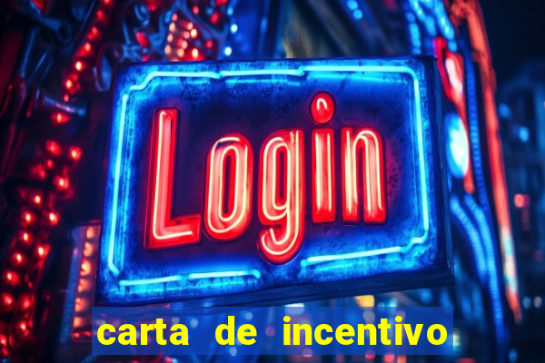 carta de incentivo para alunos