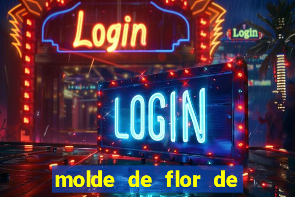 molde de flor de eva grande para imprimir