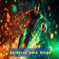 palavras para bingo cha de bebe