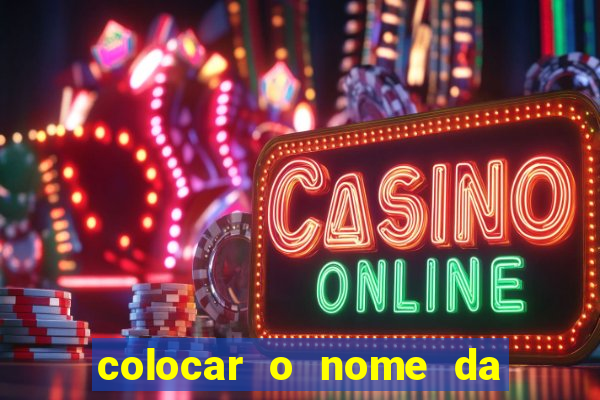 colocar o nome da pessoa no congelador