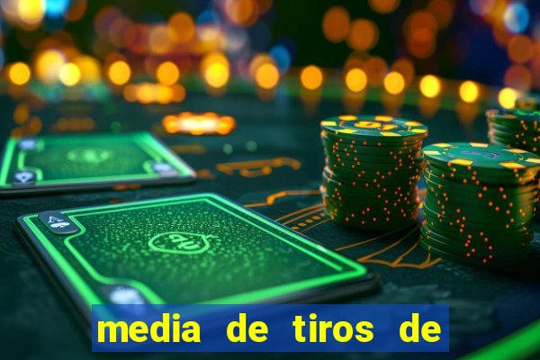 media de tiros de meta por jogo