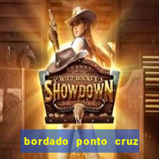 bordado ponto cruz do corinthians