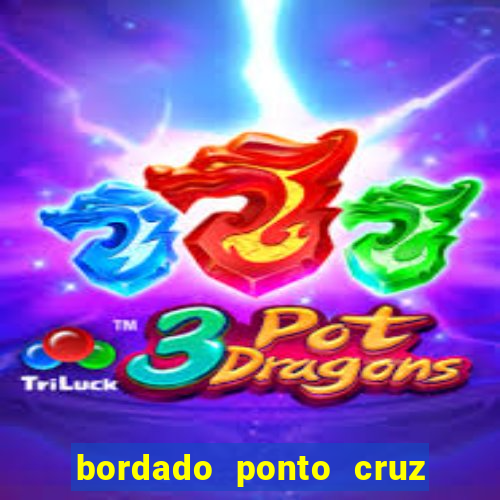 bordado ponto cruz do corinthians
