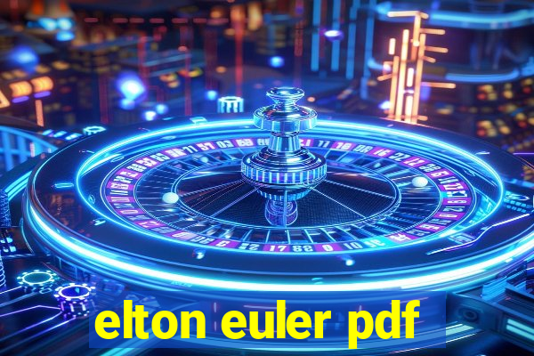 elton euler pdf