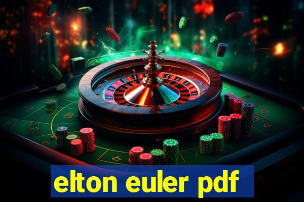 elton euler pdf