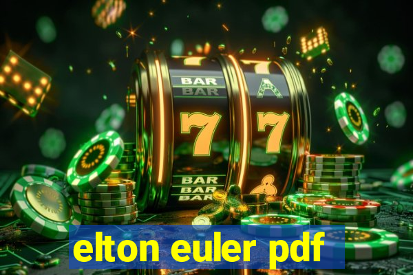 elton euler pdf