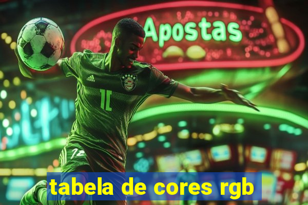tabela de cores rgb