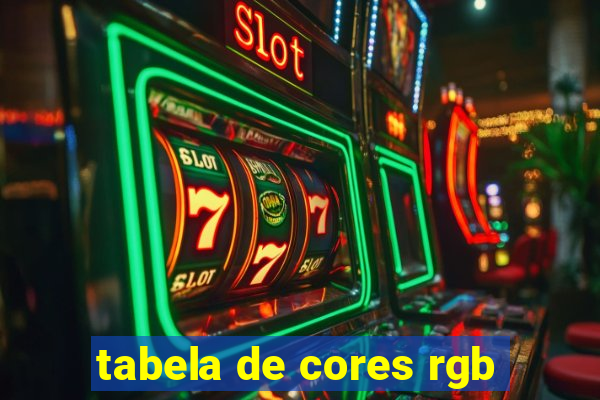 tabela de cores rgb