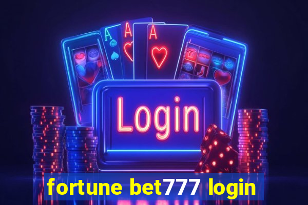 fortune bet777 login