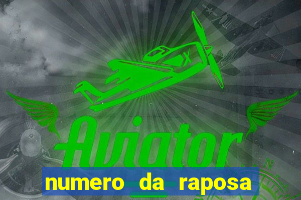 numero da raposa jogo do bicho