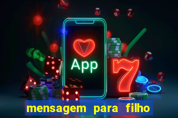 mensagem para filho jogador de futebol