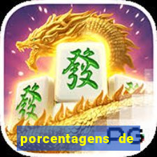 porcentagens de jogos pagantes