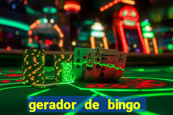 gerador de bingo de palavras