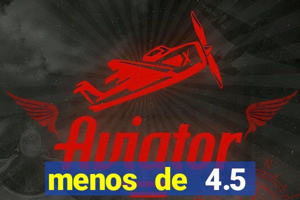 menos de 4.5 escanteios o que significa