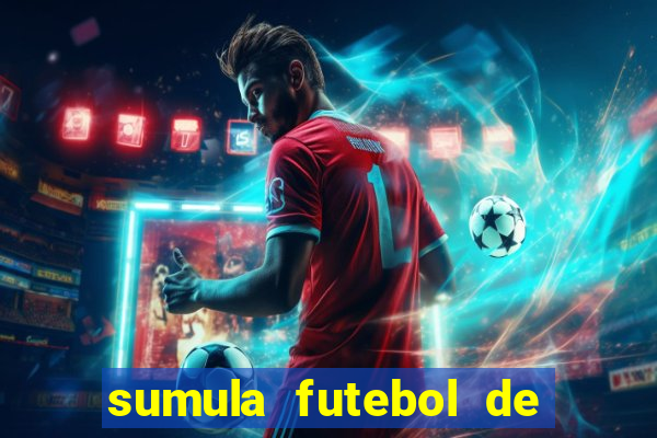 sumula futebol de campo word