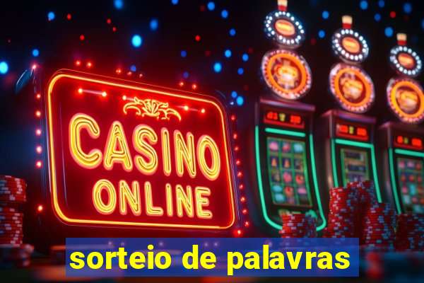 sorteio de palavras