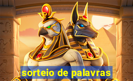 sorteio de palavras