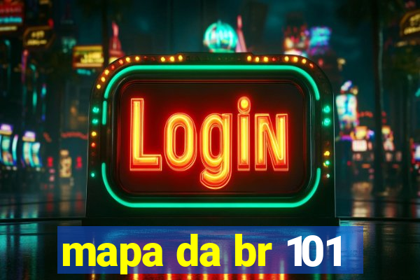 mapa da br 101