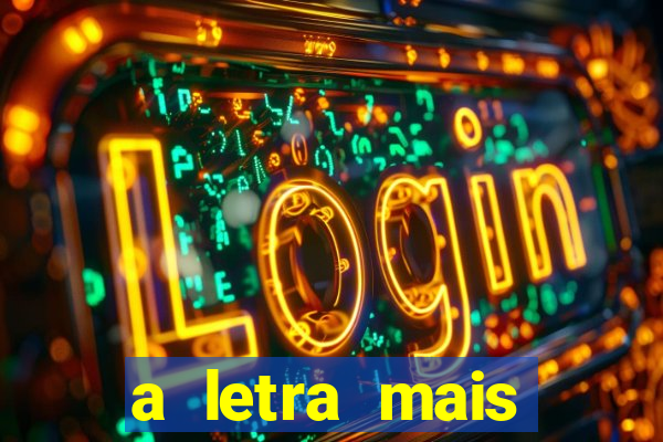 a letra mais bonita do mundo